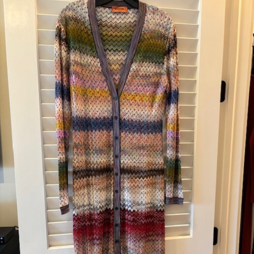 MISSONI LONG CARDIGAN SWEATER~44